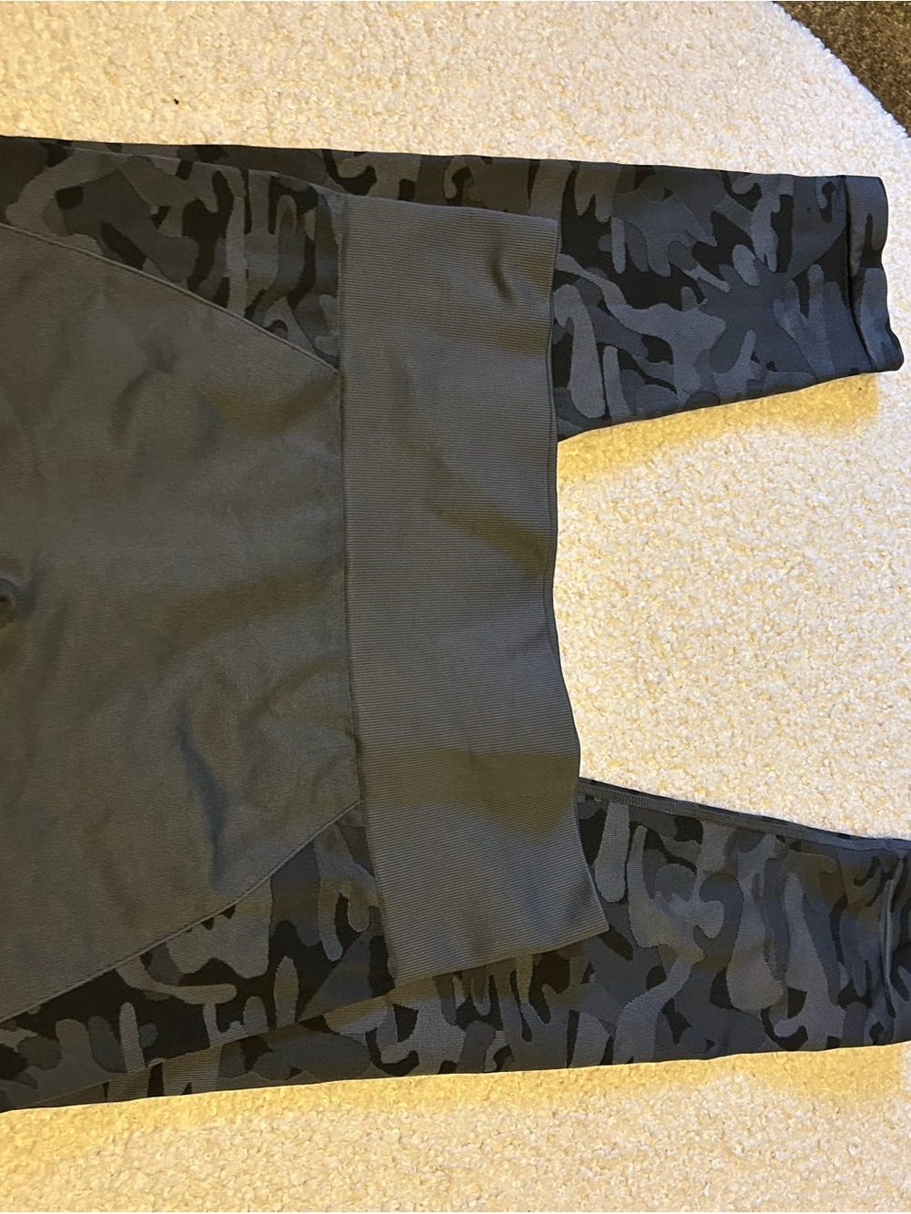 ZYIA Black Camo High-Waist Track Joggers
